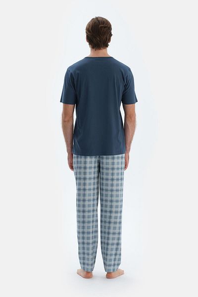 Dagi Μπλουζάκι με κοντό μανίκι Navy Blue Crew Neck Basic
