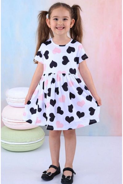 Burliva Summer Short Sleeve Girl's Printed Dress