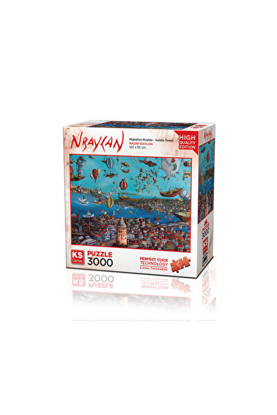 alisverisdevi لغز SK 3000 قطعة مسارات الهجرة Nbaylan-برج جالاتا