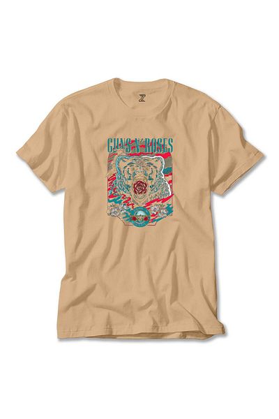 Z zepplin Μπλουζάκι Guns N Roses Bear Cream