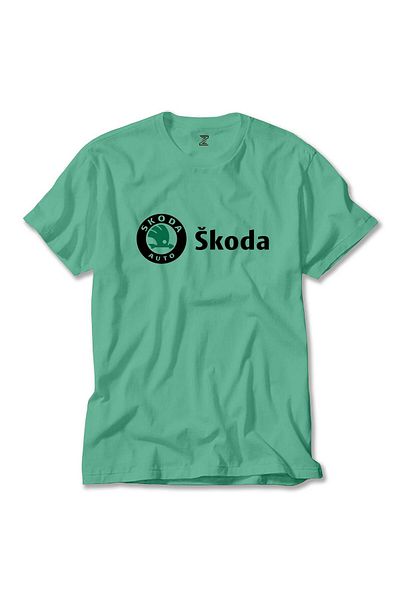 Z zepplin Πράσινο μπλουζάκι με λογότυπο Skoda Text