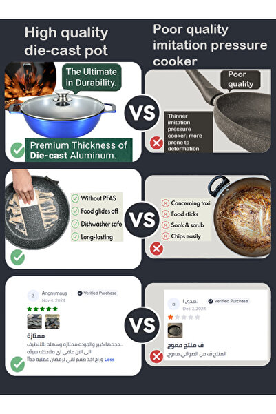 X SPRING 10-PCS Granite Non-stick Cookware Set,Scald-proof Handle,Suitable for multiple people(BLUE)