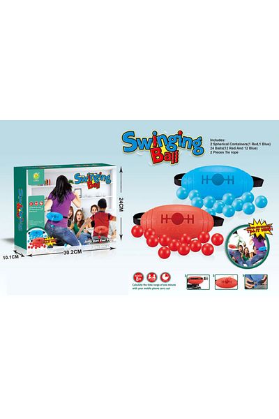 Point Plus Interactive Swing Ball Game - Fun Party Game for Kids and Adults - Size 30.2 x 10.1 x 24 cm