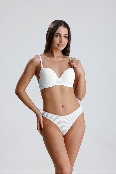 Kompedan Σετ σουτιέν Jacquard Satin Look Supported |   Εκρού 230