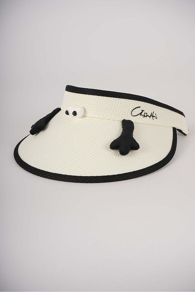 MİNİKO KİDS Kitty Girl's Adjustable Straw Visor Hat