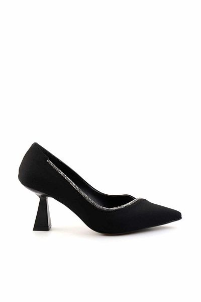 Bambi Pantofi clasici cu toc de damă negri mat K01231341338