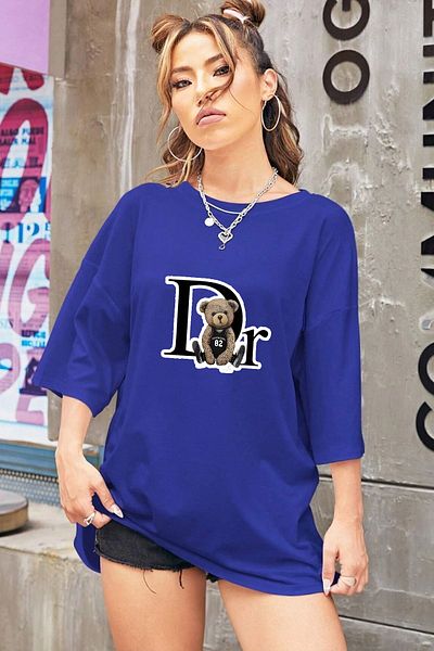 uyguntarz Unisex Dr. Bear Design Μπλουζάκι με στάμπα
