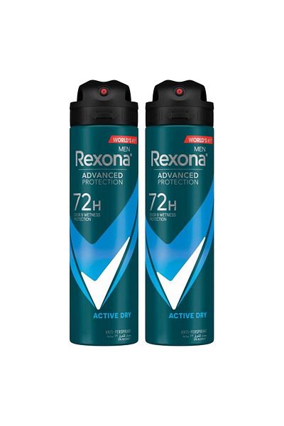 Rexona Men Anti-Perspirant Deodorant Active Dry 2 x 150 ml