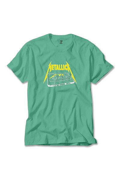 Z zepplin Πράσινο μπλουζάκι Metallica Tape