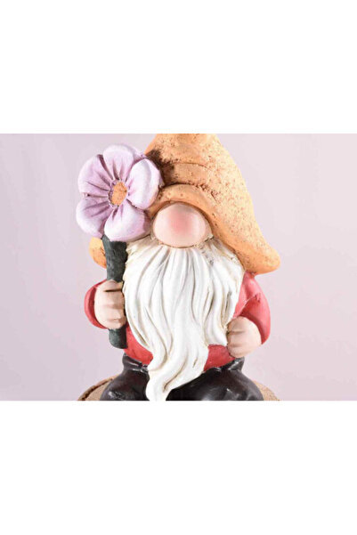 Decorer Set 4 ceramic figurines Gnomi 8.5x7.5x17.5 cm, 6.5x5x13 cm