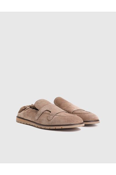 İLVİ Crawley Suede Leather Mink Men's Loafer Shoes