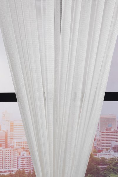 Premier Home Sarin Tulle Curtain 300X270 Ecru