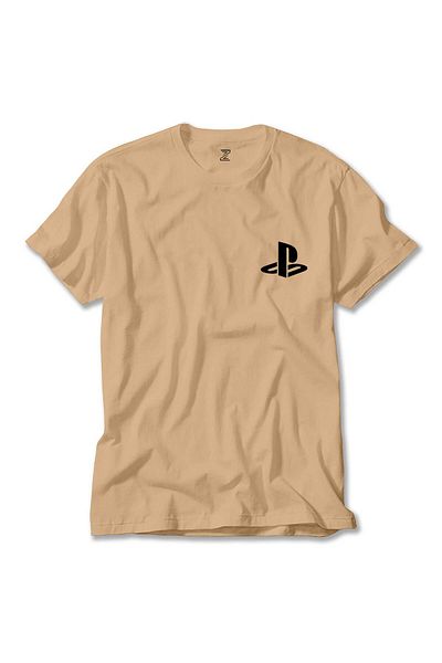 Z zepplin Μπλουζάκι με λογότυπο Playstation μαύρο κρεμ