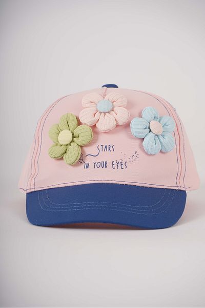 MİNİKO KİDS Kitty Baby Girl 1-3 Years Flower Model Hat