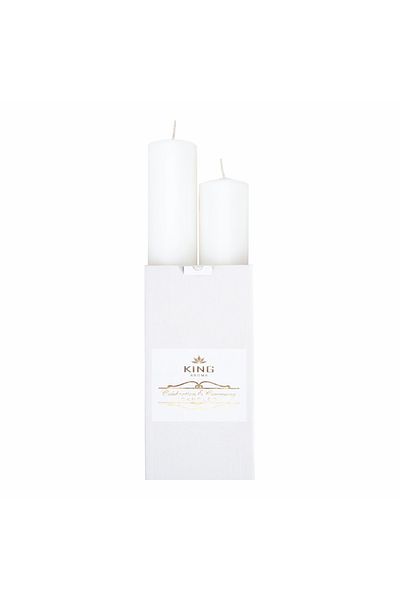 KingAroma Set of 2 Wedding / Baptism Candles Kingaroma, H-40 cm, D-5.4 cm
