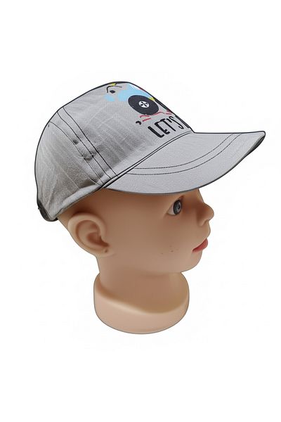Kitti Baby Boy Hat Cute Cartoon Pattern Cotton Adjustable Sun Hat 46-48cm