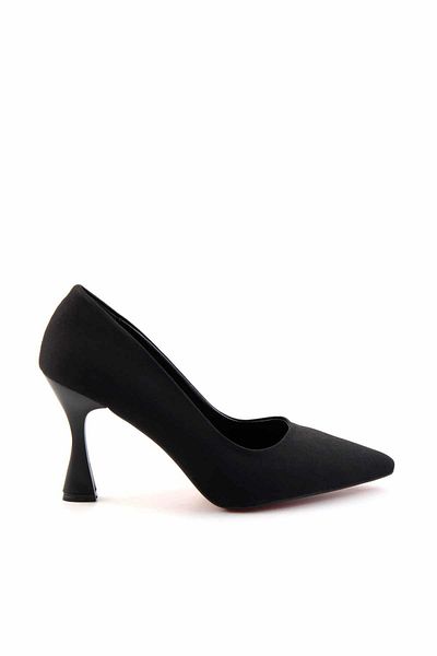 Bambi Matte Black Women's Classic Heeled Shoes K 01038005538