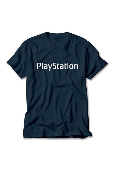 Z zepplin Μπλουζάκι Playstation Text Navy Blue
