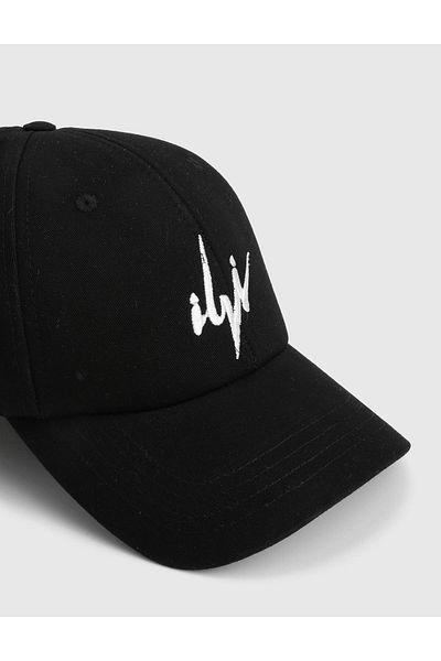 İLVİ Peta Gabardine Black Unisex Hat