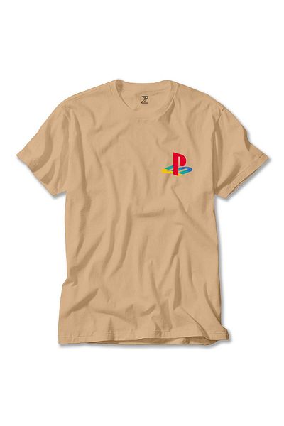 Z zepplin Κρεμ μπλουζάκι με λογότυπο Playstation