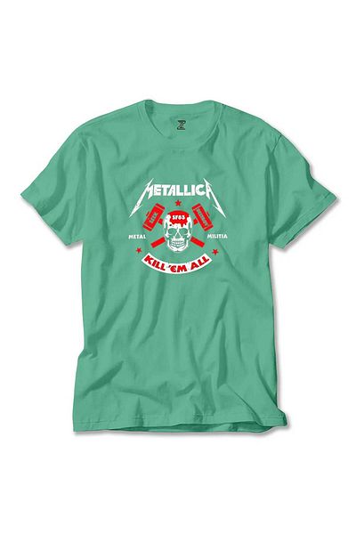 Z zepplin Πράσινο μπλουζάκι Metallica Kill'em All