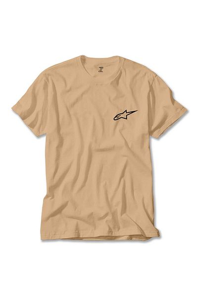 Z zepplin Μπλουζάκι με λογότυπο Alpinestars μαύρο κρεμ