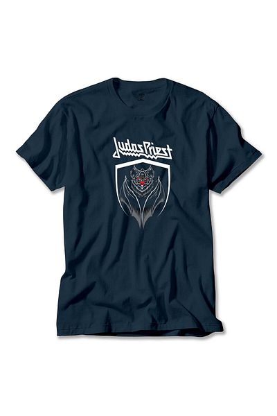Z zepplin Μπλουζάκι Judas Priest Bat Navy Blue