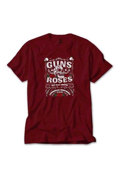 Z zepplin تي شيرت Guns N Roses Louisulle Kentucky باللون الأحمر