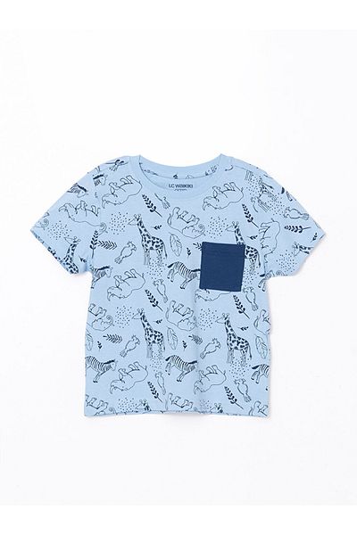 LC Waikiki Set de pijamale pentru bebeluși din țesătură pieptănată din bumbac 100% cu mărime standard