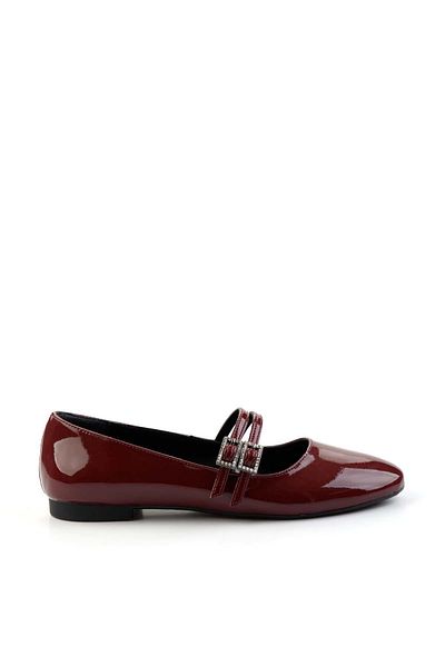 Bambi Burgundy Women's Ballerina Ballerina K01043060608