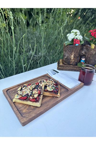 SAMMWOOD Decorative Multi-Purpose Serving Plate, Breakfast Plate, Fruit Plate, Presentation Plate, Cookie Plate