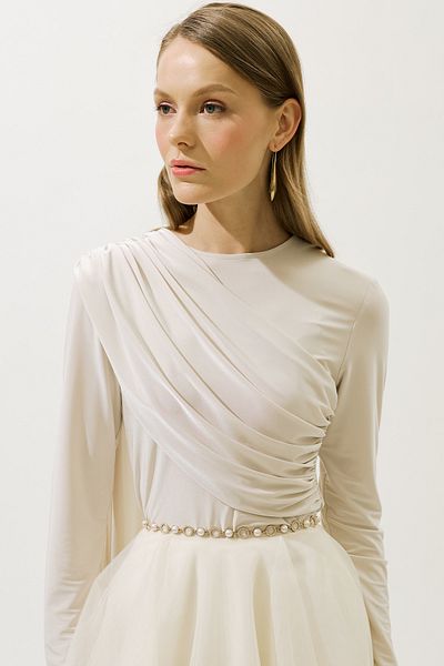 Manuka Pearl and Ring Row Belt Gold
