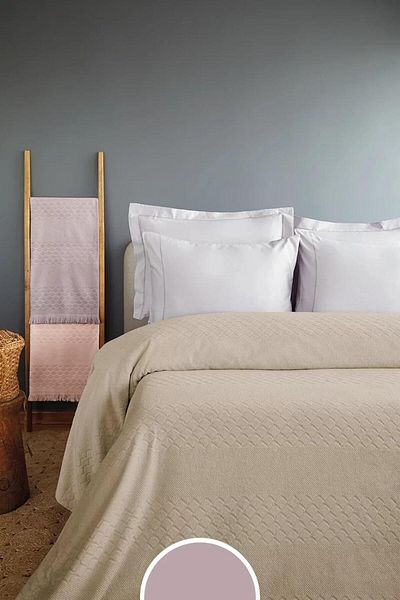 İssimo İssimo Mari Peshtamal Bedspread Purple 220*240 (Boxed)