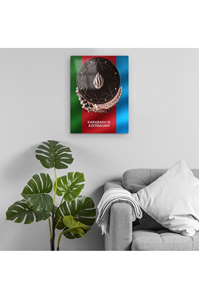 Pixxa Karabağ Azerbaycandır - Qarabağ Azərbaycandır Metal Tablo Model 1