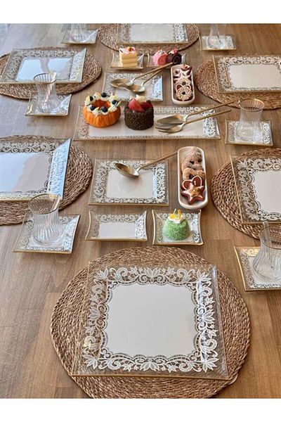 ROSSEV Breakfast Set Liore 44 Pieces for 6 People