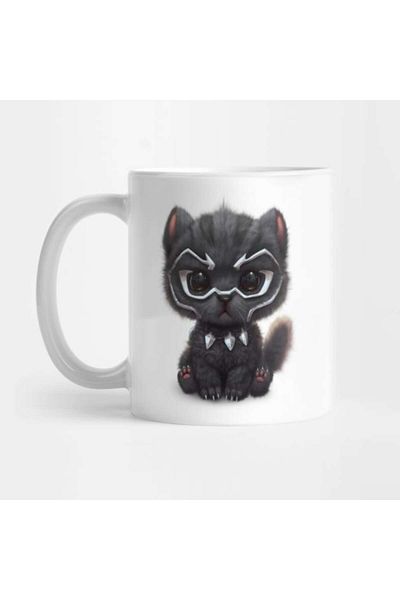 Pixxa Black Panther Kitten Mug