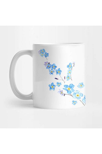 Pixxa Blue Flower Mug Cup