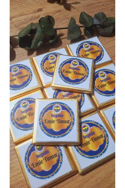 SevgiliAtolyemm Supported Baby Chocolate 10 Pieces Mevlüt Birthday Gift