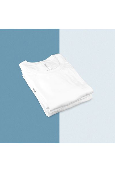Barraq 6-piece white round Comfort undershirt