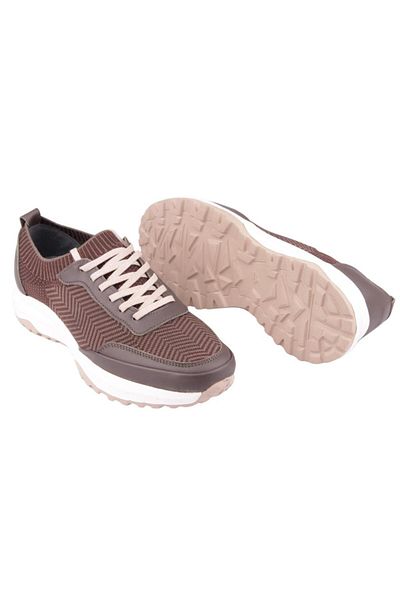 DETECTOR Trailknit Flex Men's Genuine Leather & Knitwear Casual Sports Shoes 2762