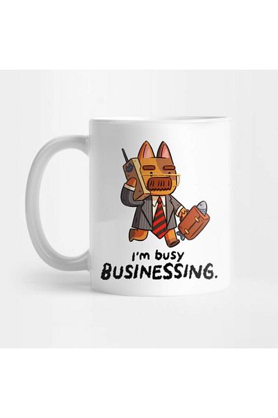 Pixxa Business Cat - كوب القط المشغول