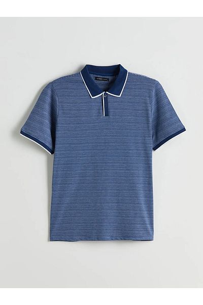 LC Waikiki Lcwaikiki Classic Polo Collar Striped Men's T-Shirt