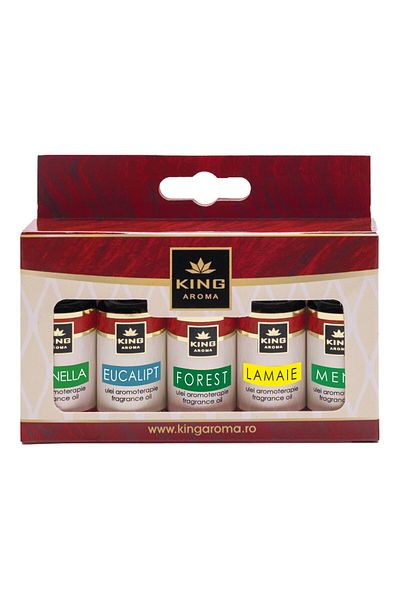 KingAroma Pack of 5 Fresh aromatherapy scented oils, Kingaroma, 10 ml