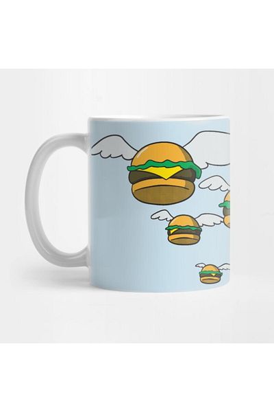 Pixxa Airplane Hamburgers - Hamburger Love Mug