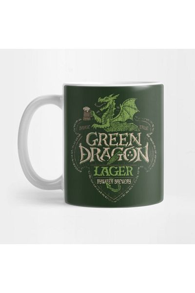 Pixxa Green Dragon Lager - Lord of the Rings Mug Cup