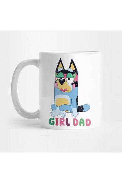 Pixxa Bluey Girl Dad Mug Cup
