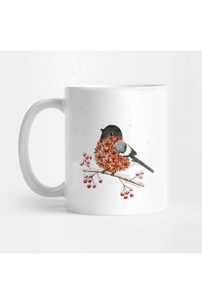 Pixxa Flower and Bird Mug Cup