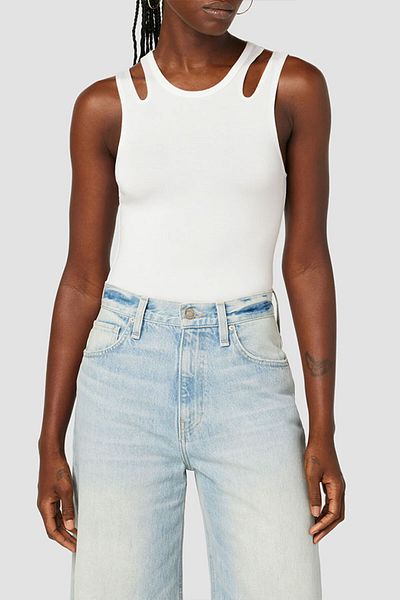 Hudson CUT OUT BODYSUIT - HUDSON - BEIGE, M