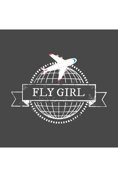 Pixxa Fly Girl - حب السفر - كوب السفر