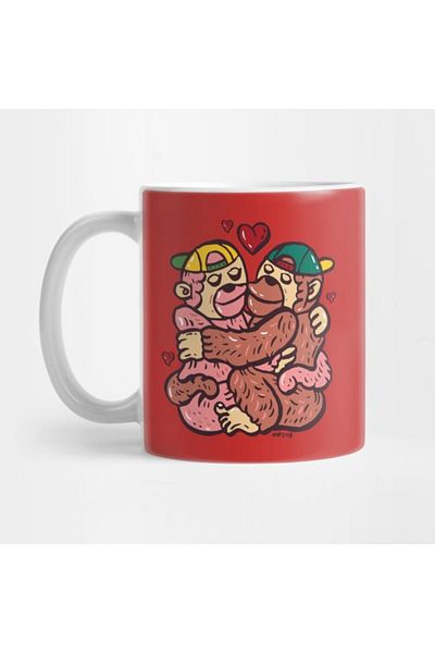 Pixxa Dear Monkeys Mug Cup